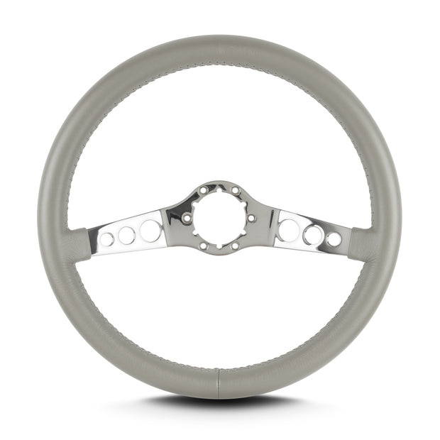 SS 14" POLISHED STANDARD GRIP LIGHT GREY