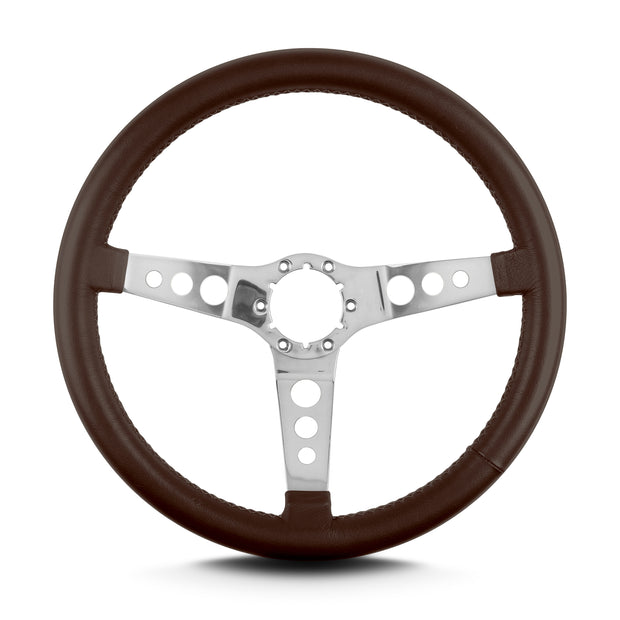 HOT ROD 14" POLISHED STANDARD GRIP BROWN