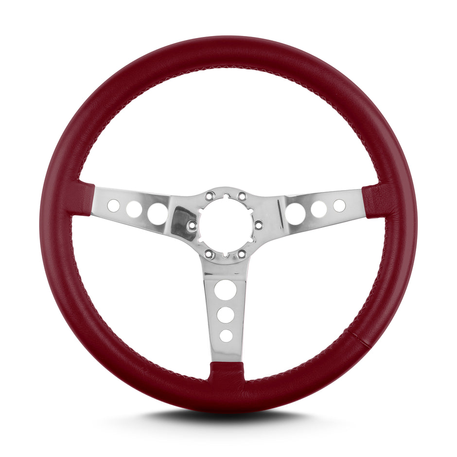 HOT ROD 14" POLISHED STANDARD GRIP BURGANDY