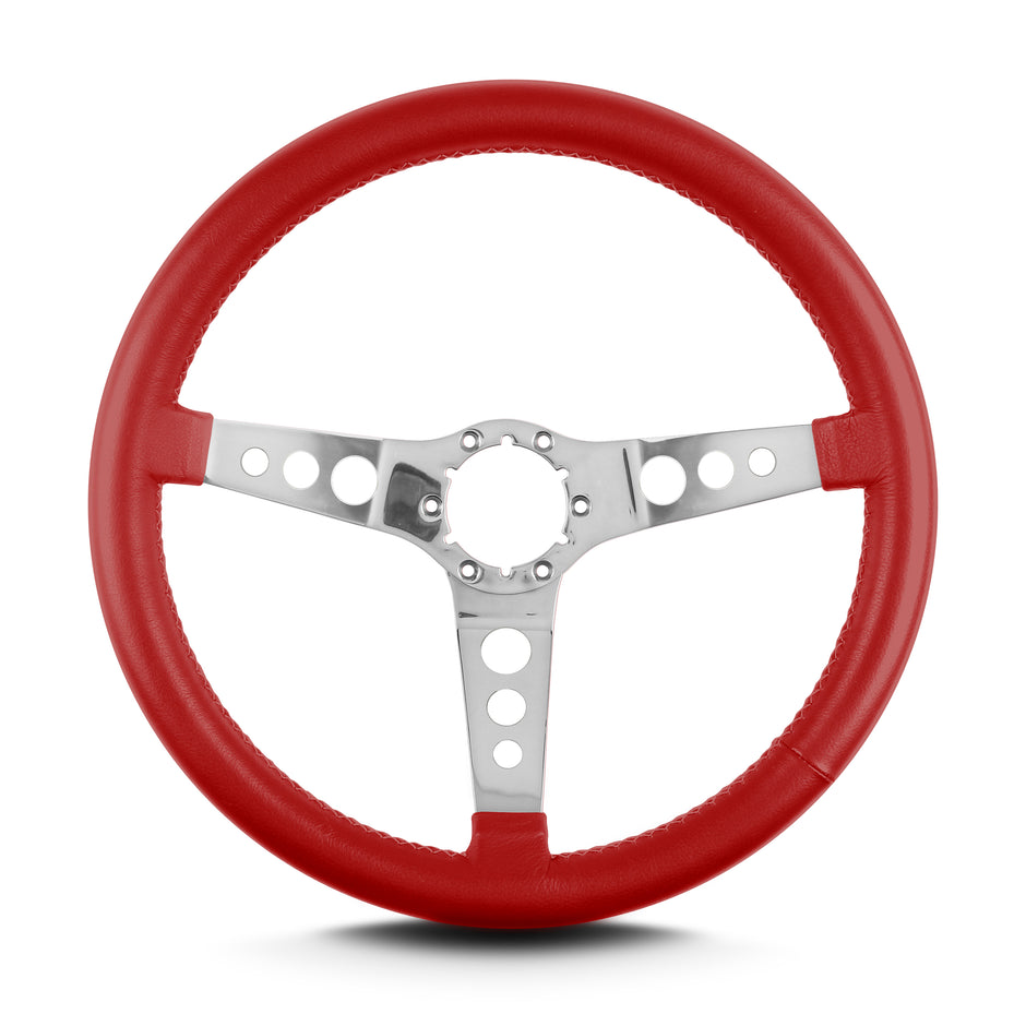 HOT ROD 14" POLISHED STANDARD GRIP BRIGHT RED