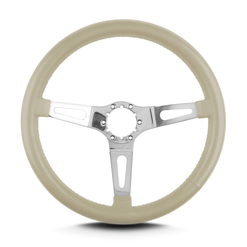 TEARDROP 3 SPOKE 14" POLISHED STANDARD GRIP BONE
