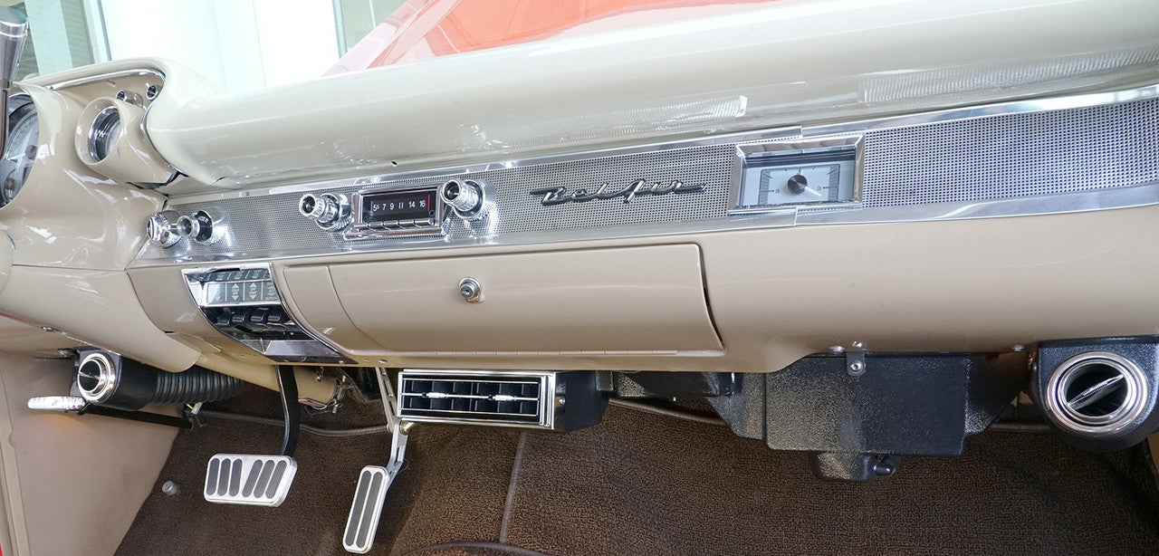 1955-57 Chevrolet Center Louver Chrome Bezel Upgrade Kit
