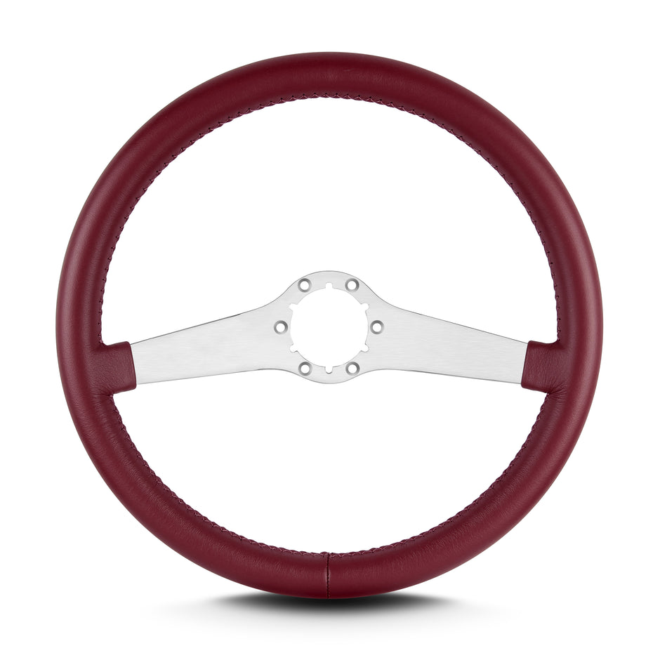 TWO SMOOTH 14" BRUSHED STANDARD GRIP BURGANDY