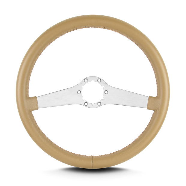 TWO SMOOTH 14" BRUSHED STANDARD GRIP TAN