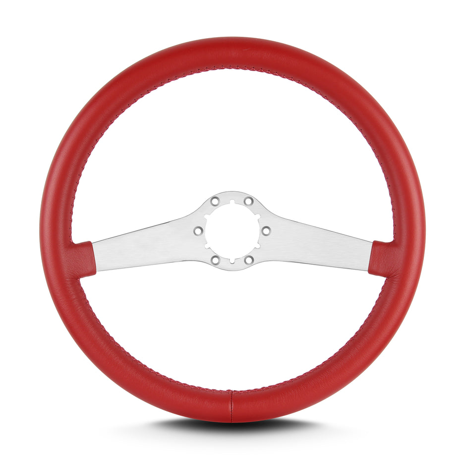 TWO SMOOTH 14" BRUSHED STANDARD GRIP BRIGHT RED