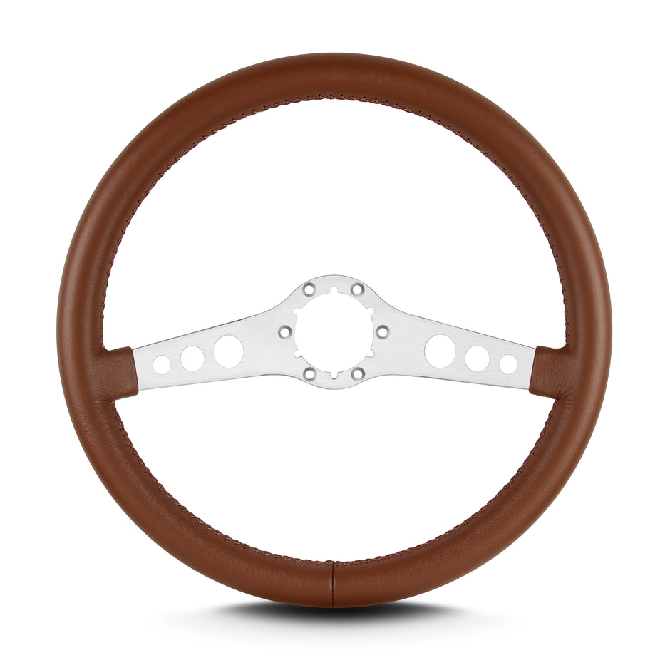 SS 14" BRUSHED STANDARD GRIP CARAMEL