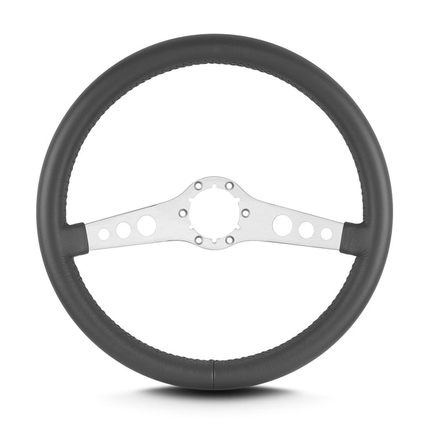 SS 14" BRUSHED STANDARD GRIP DARK GREY