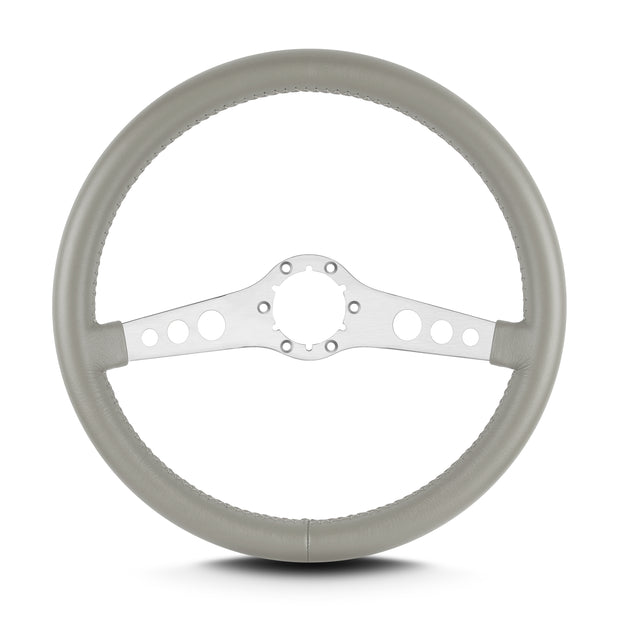 SS 14" BRUSHED STANDARD GRIP LIGHT GREY