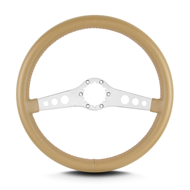 SS 14" BRUSHED STANDARD GRIP TAN