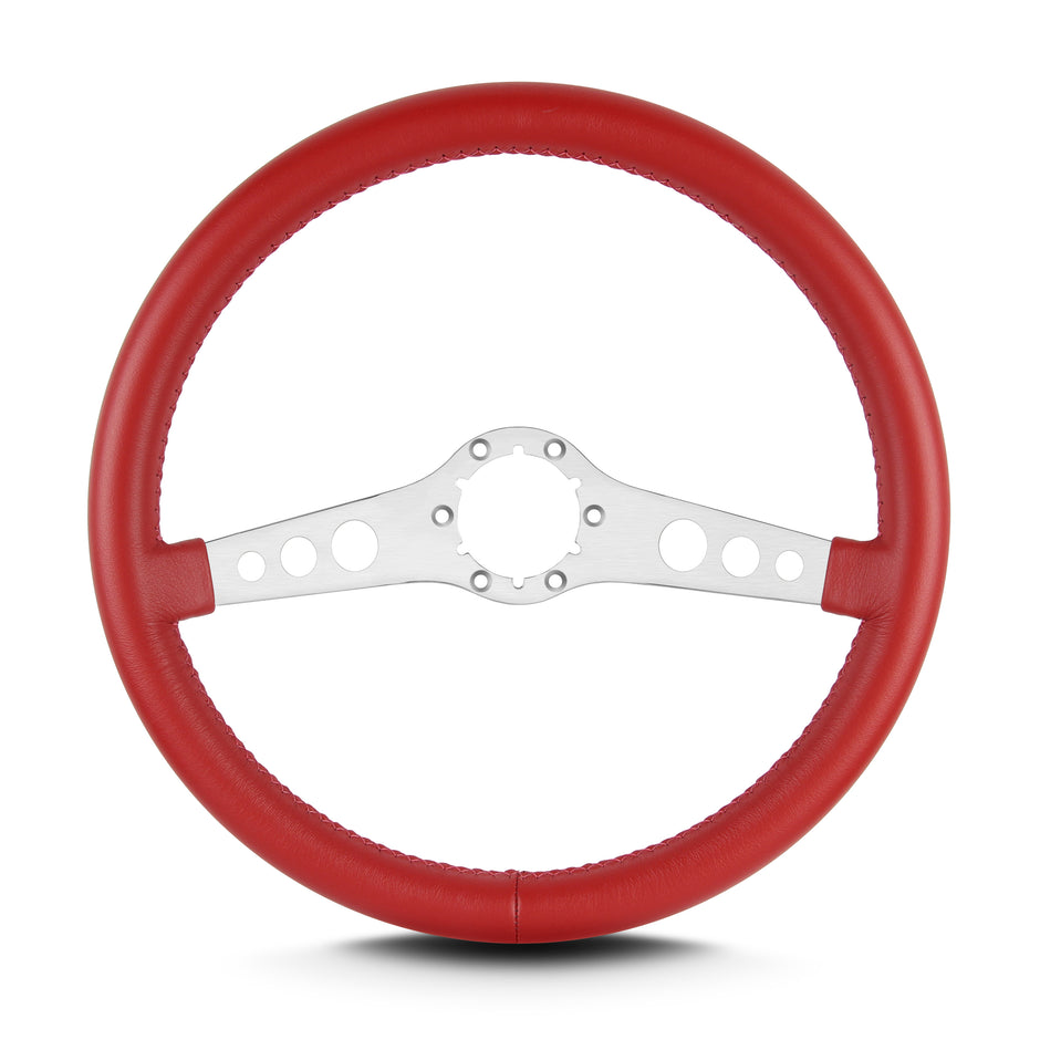 SS 14" BRUSHED STANDARD GRIP BRIGHT RED