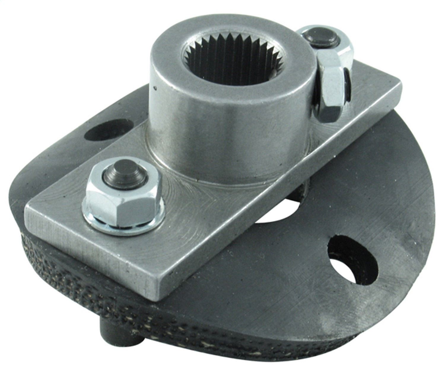 Borgeson - Steering Coupler - P/N: 990016 - OEM Style half rag joint steering coupler. Includes steering box side and rubber disc with hardware. Fits 11/16 in.-36 spline.