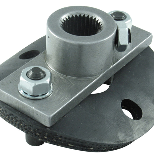 Borgeson - Steering Coupler - P/N: 990018 - OEM Style half rag joint steering coupler. Includes steering box side and rubber disc with hardware. Fits 17MM DD input shafts.