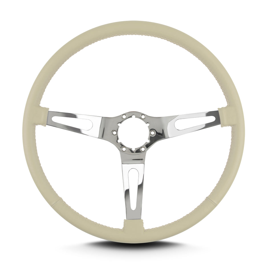 TEARDROP 3 SPOKE 15" POLISHED THIN GRIP BONE