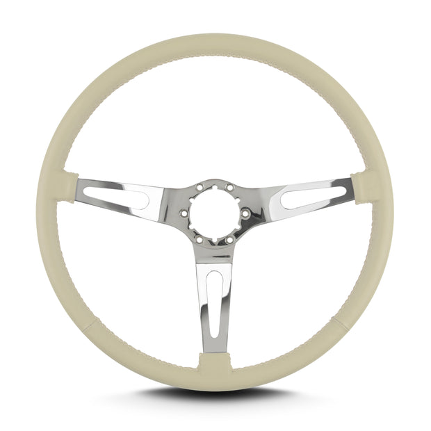 TEARDROP 3 SPOKE 15" POLISHED THIN GRIP BONE