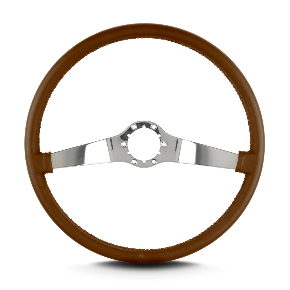 TWO SMOOTH 15" POLISHED THIN GRIP CARAMEL