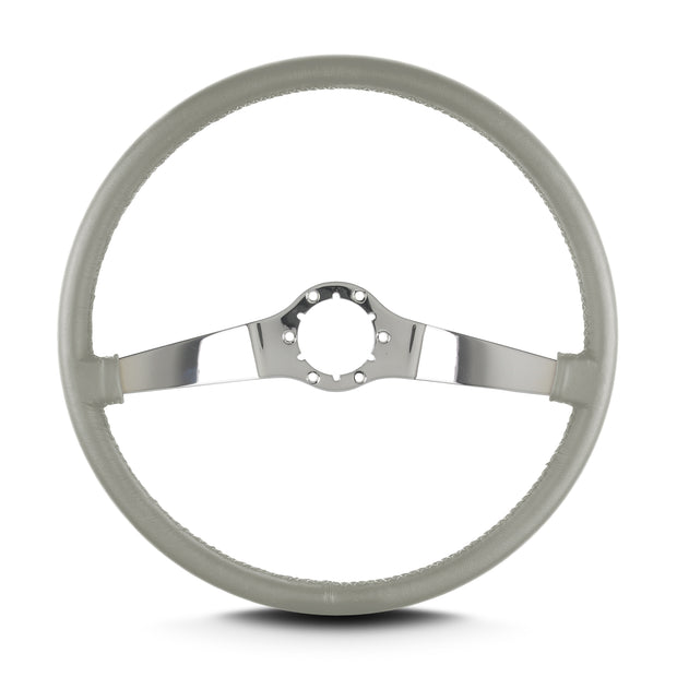 TWO SMOOTH 15" POLISHED THIN GRIP LIGHT GREY