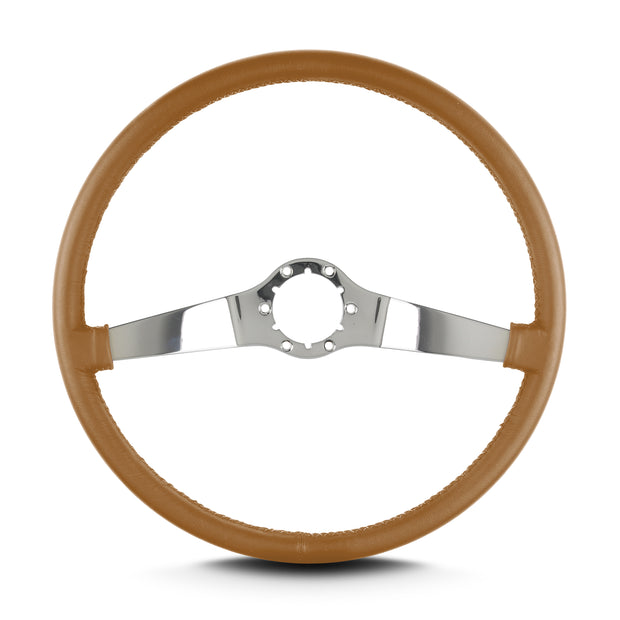 TWO SMOOTH 15" POLISHED THIN GRIP CHESTNUT