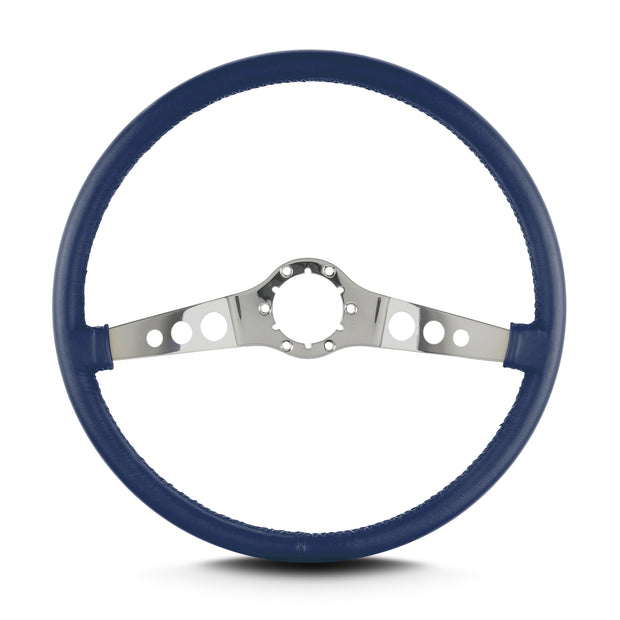 SS 15" POLISHED THIN GRIP BLUE