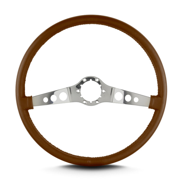 SS 15" POLISHED THIN GRIP CARAMEL