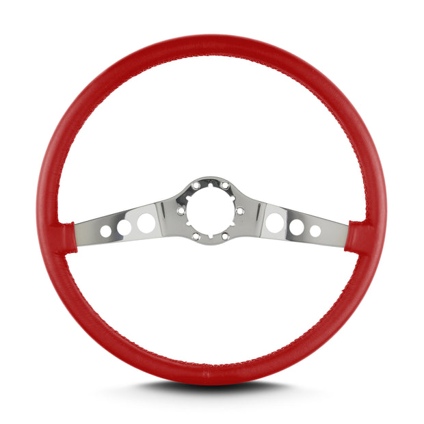 SS 15" POLISHED THIN GRIP BRIGHT RED