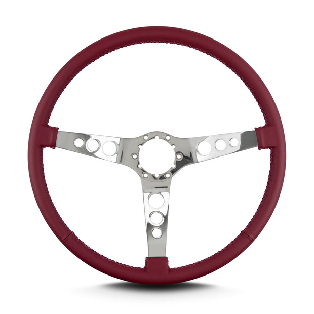HOT ROD 15" POLISHED THIN GRIP BURGANDY