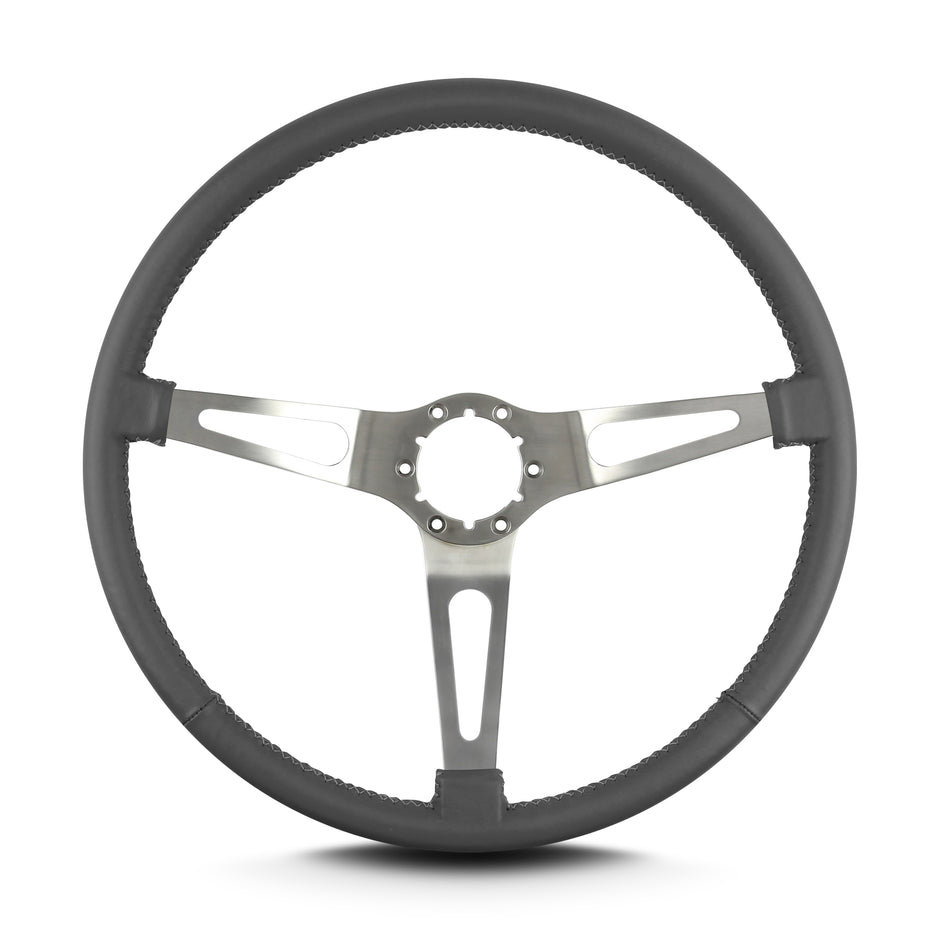 TEARDROP 3 SPOKE 15" BRUSHED THIN GRIP DARK GREY