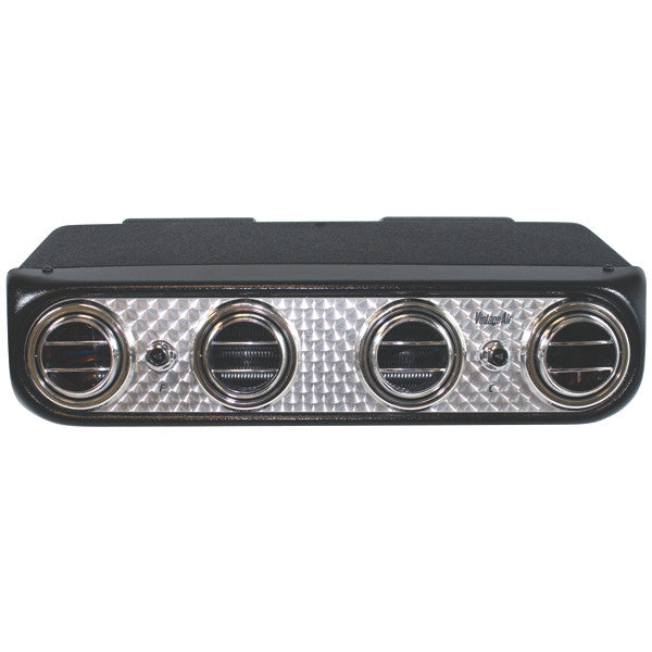 Heritage Under Dash System, Cool Only, Engine Turned Aluminum