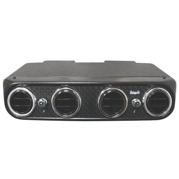 Heritage Under Dash System, Cool Only, Black Anodized Engine Turned Aluminum