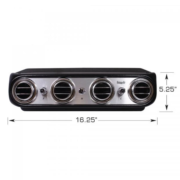 Heritage Under Dash System, Heat & Cool, Brushed Aluminum