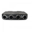 Heritage Under Dash System, Heat & Cool, Black Anodized Engine Turn Aluminum