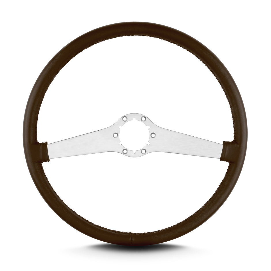 TWO SMOOTH 15" BRUSHED THIN GRIP BROWN