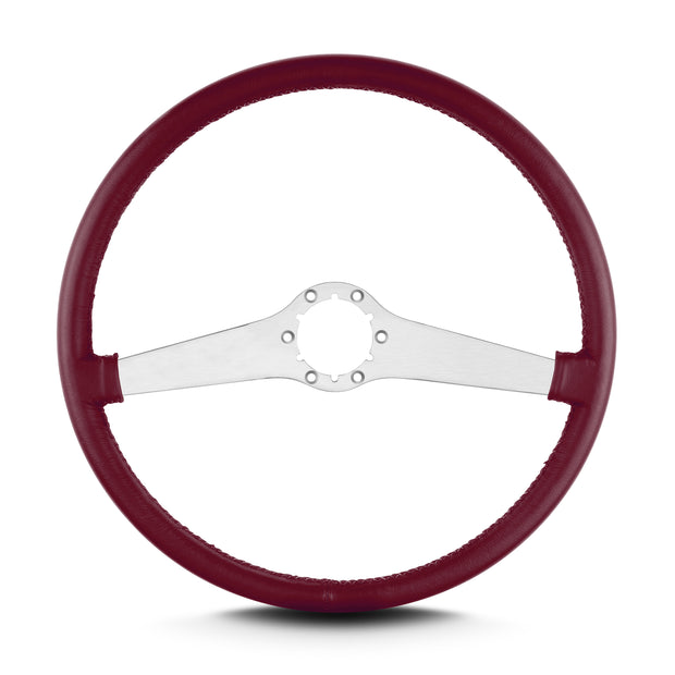 TWO SMOOTH 15" BRUSHED THIN GRIP BURGANDY