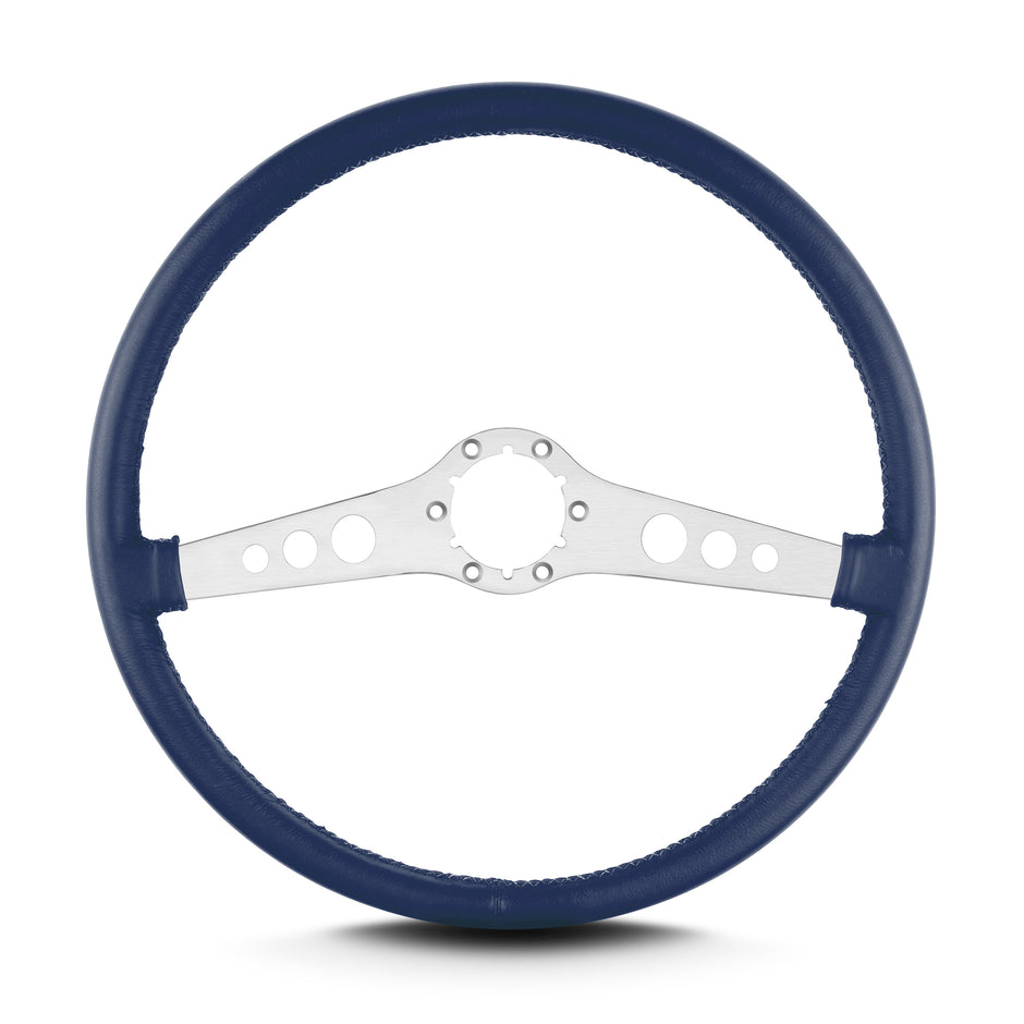 SS 15" BRUSHED THIN GRIP BLUE