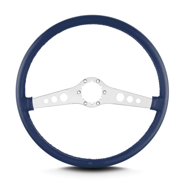 SS 15" BRUSHED THIN GRIP BLUE