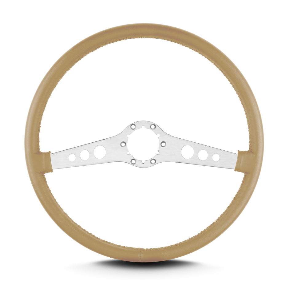 SS 15" BRUSHED THIN GRIP TAN