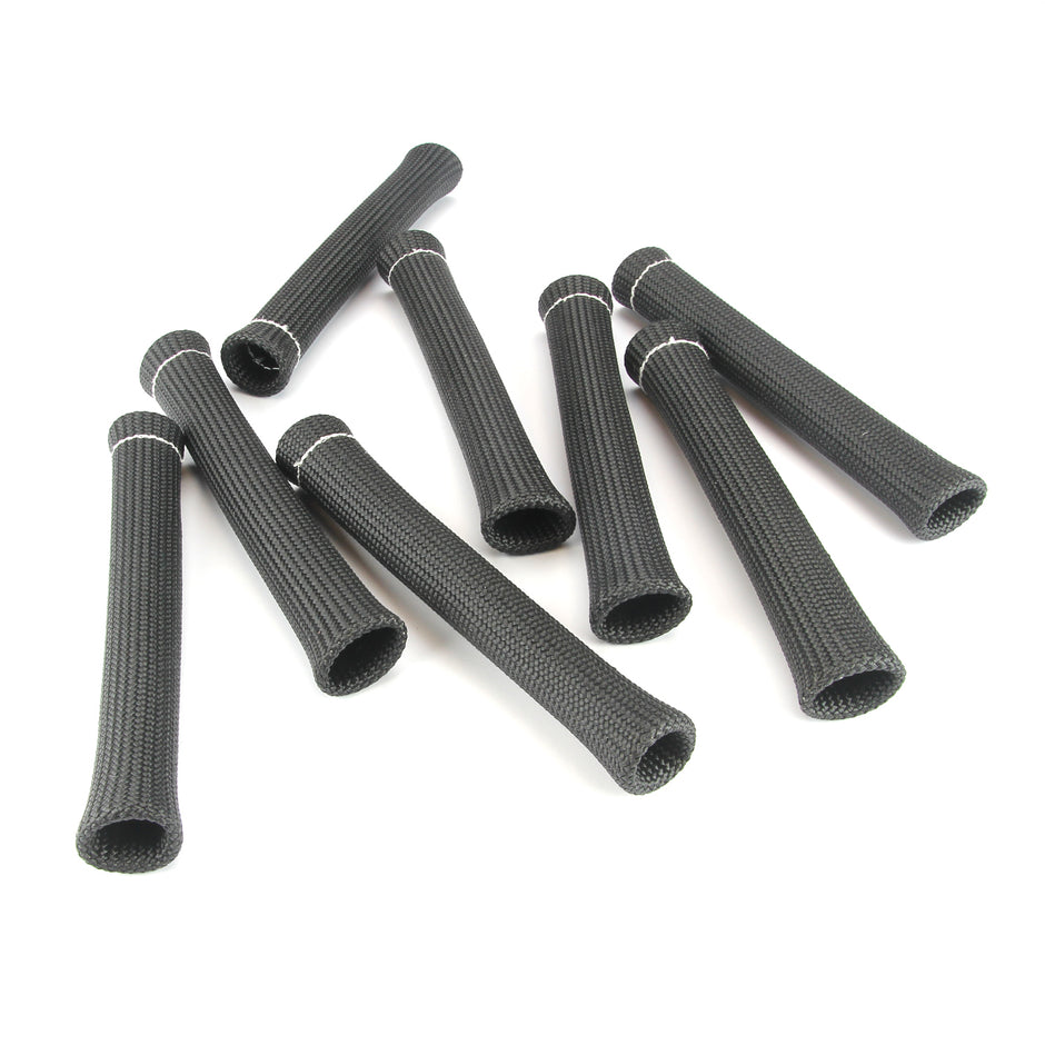 SPARK PLUG INSULATION SLEEVE KIT: 8 PIECES, 1" DIAMETER, 7.5" LONG, BLACK