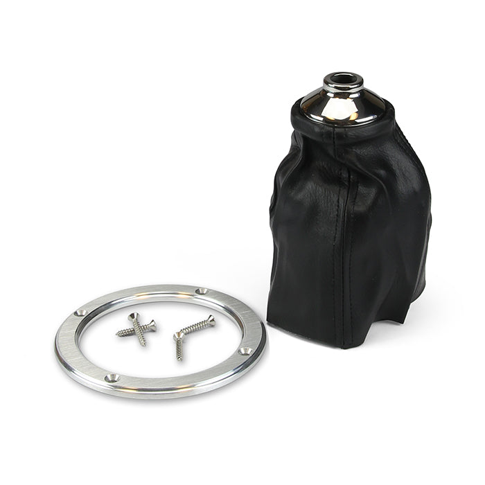 CLASSIC ROUND BRUSHED BILLET SHIFTER BOOT & RING