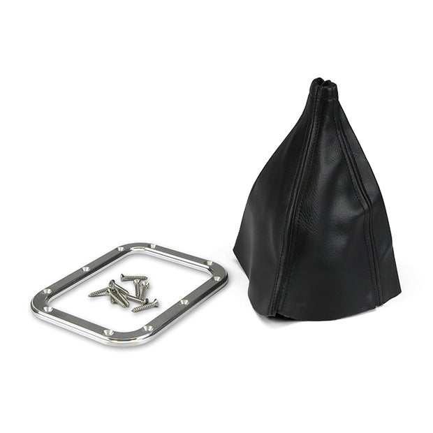 RECTANGULAR BRUSHED BILLET SHIFTER BOOT & RING
