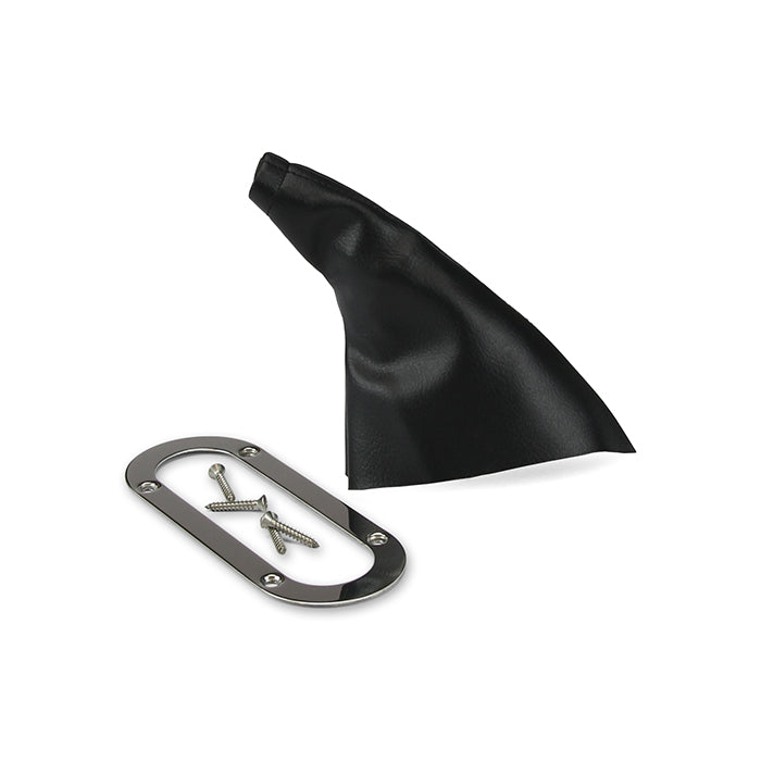 POLISHED STAINLESS FLOOR MOUNT HANDBRAKE BOOT & RING