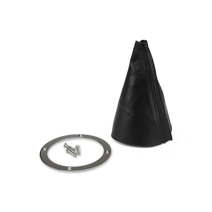 ROUND POLISHED STAINLESS SHIFTER BOOT & RING