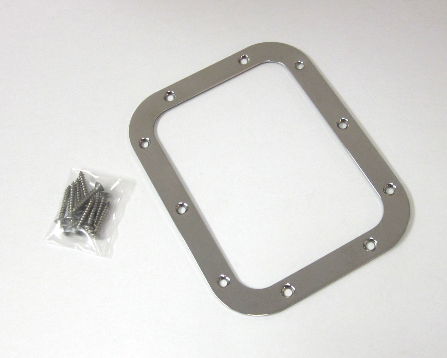 RECTANGULAR POLISHED STAINLESS SHIFTER BOOT RING