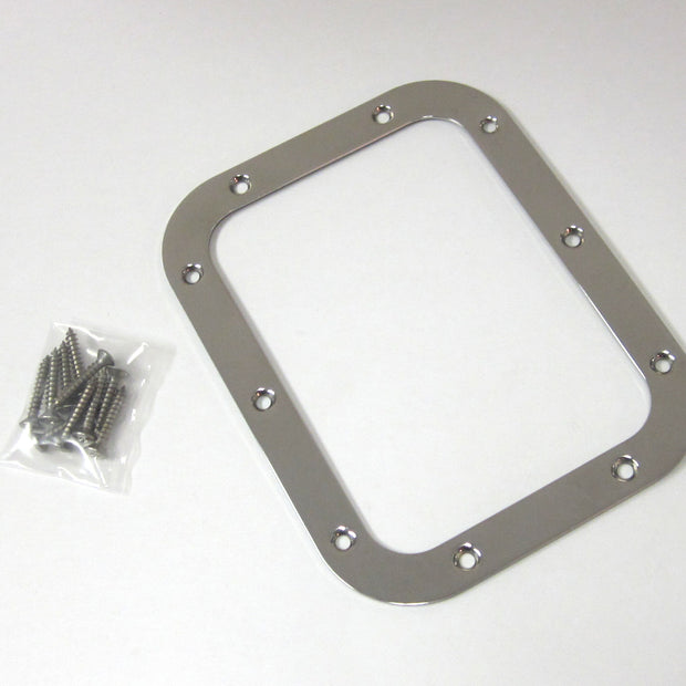 RECTANGULAR POLISHED STAINLESS SHIFTER BOOT RING