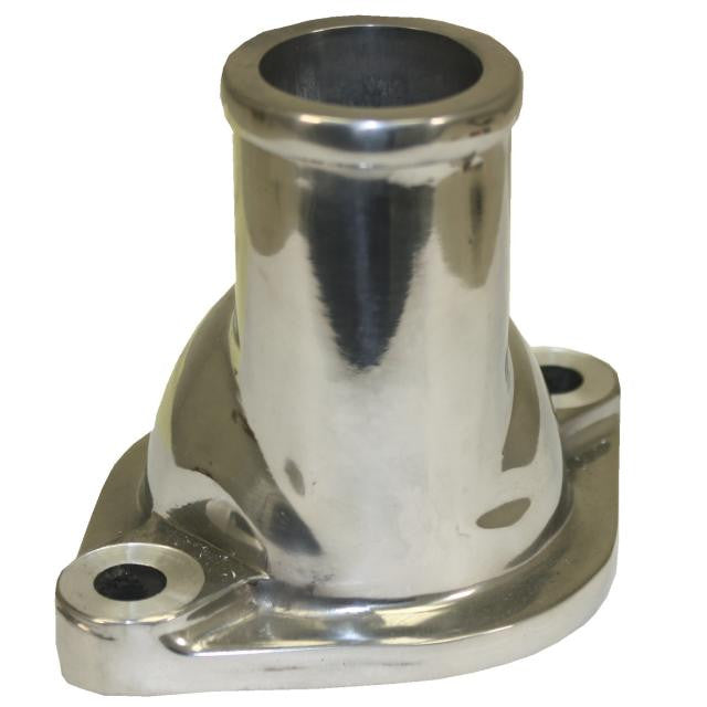 Polished aluminum offset water neck