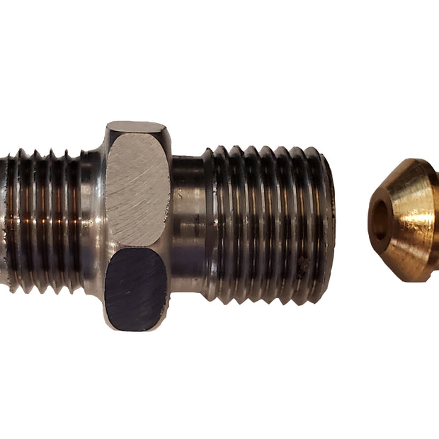 Borgeson - AN Hose Adapters - P/N: 925127 - Power Steering Hose Adapter. Stainless steel Adapts GM Pumps to a -6AN for custom hose applications.