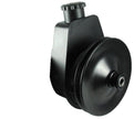 Borgeson - Power Steering Pump - P/N: 800329 - P/S Pump, Saginaw self contained, black powder coated reservoir with straight return tube. Includes single row v-belt pulley.