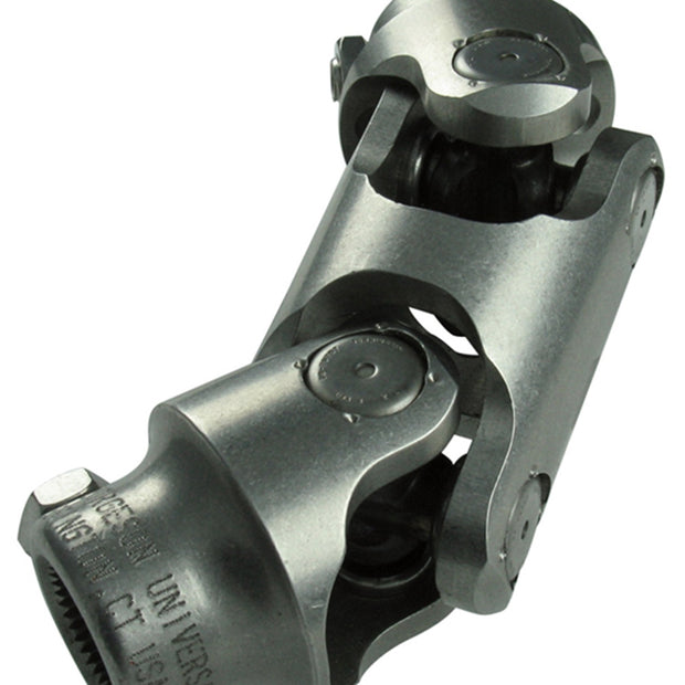 Borgeson - Steering U-Joint - P/N: 132164 - Stainless steel double steering universal joint. Fits 5/8 in.-36 Chrysler spline X 3/4 in. Smooth bore.