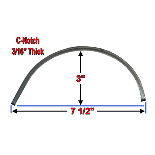 Rear Frame C-Notch Kit - 8006