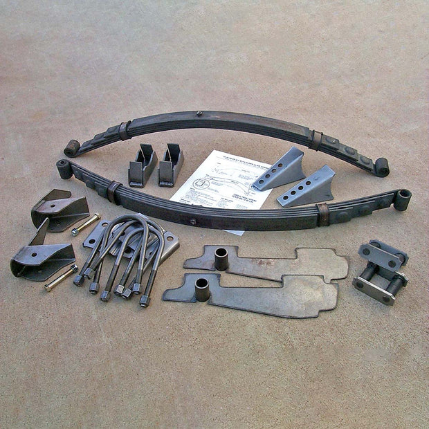 1933-34 Ford Coupe, Roadster, P/U Parallel Leaf Spring Kit with Shocks - 8034S