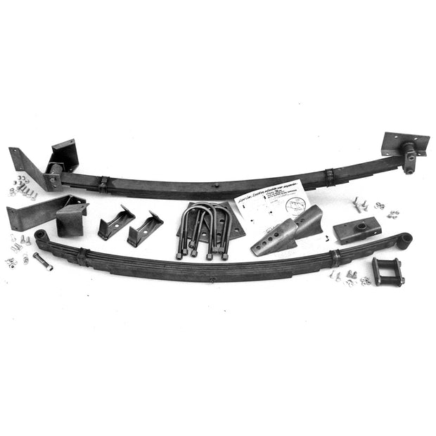 1935-40 Ford Adjustable Parallel Leaf Spring Kit with Shocks (Stock Frame) - 8040BS