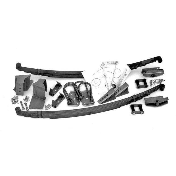1942-48 Ford Adjustable Parallel Leaf Spring Kit with Shocks - 8048BS